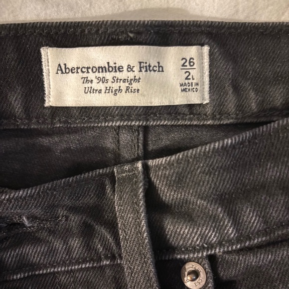 A&F 90s ultra high-rise straight jeans 26L - Picture 3 of 5